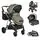 Moni 3 In 1 Set Kali Olive Green საბავშვო ტრანსფორმერი ეტლის კომპლექტი