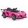 Moni Bo Car Flash Pink ელექტრო მანქანა კაუჩუკის საბურავებით და ტყავის სავარძლით