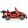 Moni Bo Car Flash Red ელექტრო მანქანა კაუჩუკის საბურავებით და ტყავის სავარძლით, 9 image