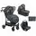 KikkaBoo Selina Dark Grey 4in1 2024 საბავშვო ეტლის კომპლექტი