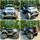 Toyota Jeep Electric Car Blue - ელექტრო მანქანა კაუჩუკის საბურავებით