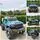 Jeep 4x4 Electric Car Blue - ელექტრო მანქანა კაუჩუკის საბურავებით