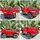 Lamborghini Electric Car Red - ელექტრო მანქანა კაუჩკის საბურავებით და ტყავის სავარძლით