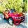 BMW X6 Electric Car Painted Red - ელექტრო მანქანა კაუჩუკის საბურავებით