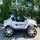 Police Super Car White - ელექტრო მანქანა კაუჩუკის საბურავებით, 4 image
