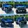Mercedes Jeep Electric Car Blue - ელექტრო მანქანა კაუჩუკის საბურავებით