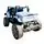 Toyota Jeep Electric Car Blue - ელექტრო მანქანა კაუჩუკის საბურავებით, 7 image