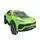 Lamborghini Electric Car Green - ელექტრო მანქანა კაუჩკის საბურავებით და ტყავის სავარძლით, 7 image