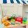 Cash Register Toy For Kids With Fruits Vegetables Shopping Basket - საბავშვო სათამაშო სალარო აპარატი, 2 image