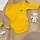 Cutie Bodysuit Yellow -  ჩვილის ბოდე