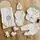Cute Knitted 6 In 1 Set Beige - ჩვილის სამოსის ნაკრები, 2 image