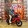 Electric Moto Red - ელექტრო მოტოციკლი კაუჩუკის საბურავებით