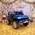 Electric Car Jeep Painting Blue - ელექტრო მანქანა კაუჩუკის საბურავებით