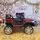 Electric Car Jeep Painting Red - ელექტრო მანქანა კაუჩუკის საბურავებით, 4 image