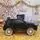 Porsche Electric Car Painting Black - ელექტრო მანქანა კაუჩუკის საბურავებით, 4 image