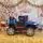 Electric Car Jeep Painting Blue - ელექტრო მანქანა კაუჩუკის საბურავებით, 4 image