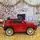 Porsche Electric Car Painting Red - ელექტრო მანქანა კაუჩუკის საბურავებით, 4 image