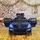 Porsche Electric Car Painting Black - ელექტრო მანქანა კაუჩუკის საბურავებით, 2 image