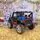 Electric Car Jeep Painting Blue - ელექტრო მანქანა კაუჩუკის საბურავებით, 5 image