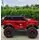Electric Car Painting Red - ელექტრო მანქანა კაუჩუკის საბურავებით, 4 image