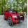 Electric Jeep Toyota Painted Red - ელექტრო მანქანა კაუჩუკის საბურავებით