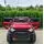 Electric Car Painting Red - ელექტრო მანქანა კაუჩუკის საბურავებით, 3 image