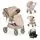 Cangaroo Baby Stroller 4 in 1 Unique Macadamia Beige- ეტლის კომპლექტი
