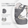 KikkaBoo Carrier Chloe Mesh Grey კენგურუ, 7 image