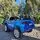 Toyota Land Cruiser Car Painting Blue - ელექტრო მანქანა კაუჩუკის საბურავებით, 5 image