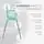 Kikkaboo Highchair 3in1 Spoony Mint - საკვები სკამ-მაგიდა, 8 image