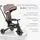 Kikkaboo Tricycle 8in1 Trix 2 Beige სამ თვლიანი ველო-ეტლი, 8 image