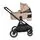 Cangaroo Baby Stroller 3 in 1 Celebrity Crepe-beige - საბავშვო ეტლის კომპლექტი, 8 image