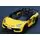 Lamborghini Sport Car Yellow - ელექტრო მანქანა კაუჩუკის საბურავებით, 5 image