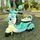 Hello Kitty Scooter Green - ელექტრო მოტოციკლი