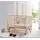 Baby When Fiore Natural Color Swinging and Wheeled Bedside Cradle ახალშობილის საწოლი