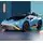 Lamborghini Hurricane Car Blue - ელექტრო მანქანა კაუჩუკის საბურავებით და ტყავის სავარძლით, 2 image