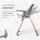 KikkaBoo Highchair Olive Mint - საკვები სკამ-მაგიდა, 7 image