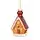 Gingerbread House Hanging Decoration - ნაძვის ხის სათამაშო, 2 image