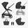 KikkaBoo Mia  4in1 Black - საბავშვო ეტლის კომპლექტი