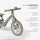 KikkaBoo Balance bike Lanser Army Green საბავშვო ველოსიპედი (ბალანს ბაიკი), 7 image