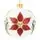 White Glittered Ball Hanging Decoration - ნაძვის ხის სათამაშო