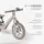 KikkaBoo Balance bike Lanser Beige საბავშვო ველოსიპედი (ბალანს ბაიკი), 7 image