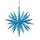 Glow In Dark Starburst Hanging Decoration - ნაძვის ხის სათამაშო, 2 image