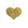 Golden Heart Hanging Decoration - ნაძვის ხის სათამაშო, 2 image