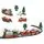 Christmas Train Set 22 Pcs With Sound And Light - საახალწლო მატარებელი განათებით და ხმით