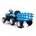 Blue Tractor With Trolley - საბავშვო ტრაქტორი, 4 image