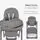 KikkaBoo Pastello 2 Grey საკვები სკამ-მაგიდა, 2 image