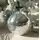 Large Silver Disco Christmas Ball Hanging Decoration 25 CM - ნაძვის ხის სათამაშო