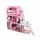 Pink Wooden Doll House With Slide And Accsesoriess  - თოჯინის ხის სახლი სასრიალოთი და ავეჯით, 4 image