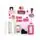 Pink Wooden Doll House With Slide And Accsesoriess  - თოჯინის ხის სახლი სასრიალოთი და ავეჯით, 8 image
